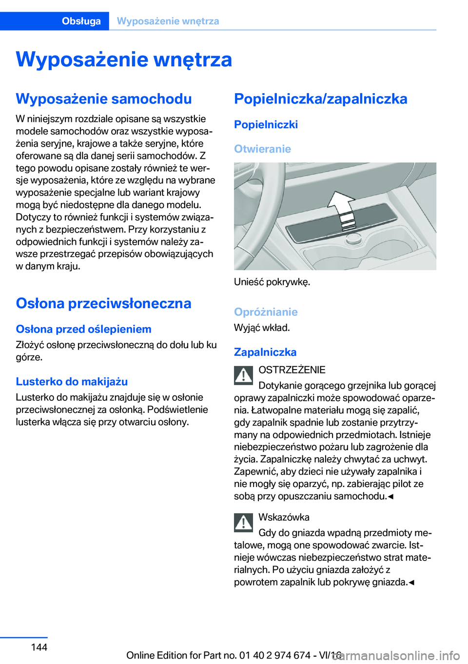 BMW M2 2017  Instrukcja obsługi (in Polish) �W�y�p�o�s�a9�e�n�i�e��w�n�