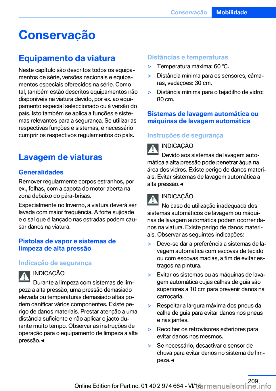 BMW M2 2017  Manual do condutor (in Portuguese) �C�o�n�s�e�r�v�a�