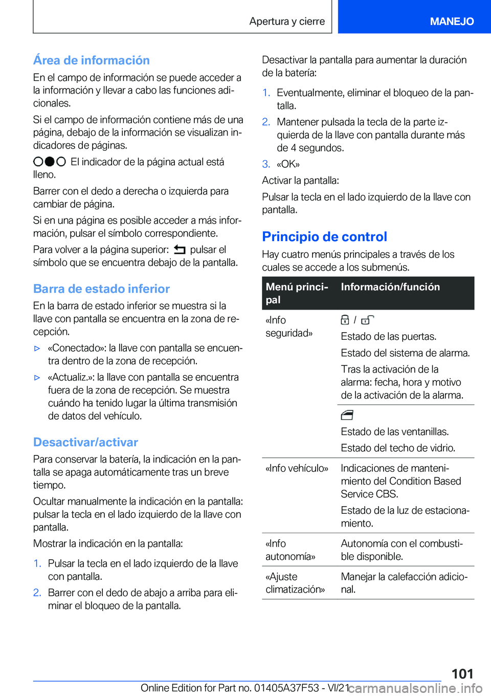 BMW M3 2022  Manuales de Empleo (in Spanish) �