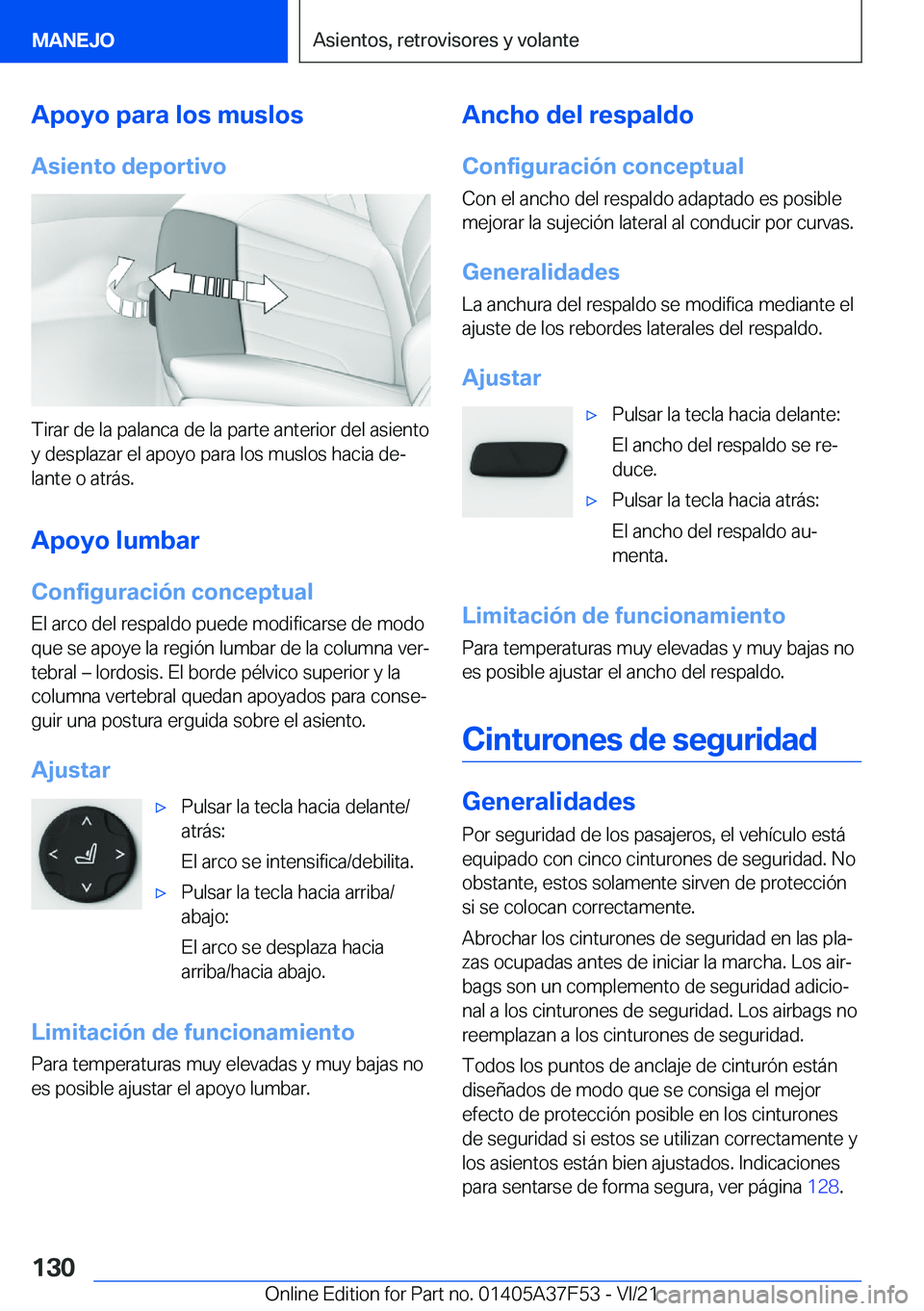 BMW M3 2022  Manuales de Empleo (in Spanish) �A�p�o�y�o��p�a�r�a��l�o�s��m�u�s�l�o�s�A�s�i�e�n�t�o��d�e�p�o�r�t�i�v�o
�T�i�r�a�r��d�e��l�a��p�a�l�a�n�c�a��d�e��l�a��p�a�r�t�e��a�n�t�e�r�i�o�r��d�e�l��a�s�i�e�n�t�o�y��d�e�s�p�l�a�z�