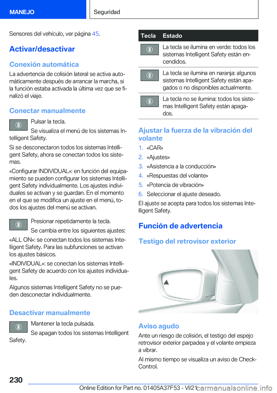BMW M3 2022  Manuales de Empleo (in Spanish) �S�e�n�s�o�r�e�s��d�e�l��v�e�h�