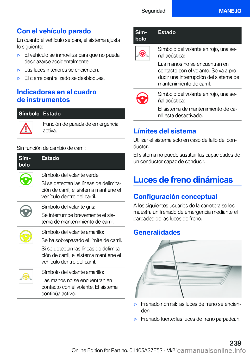 BMW M3 2022  Manuales de Empleo (in Spanish) �C�o�n��e�l��v�e�h�