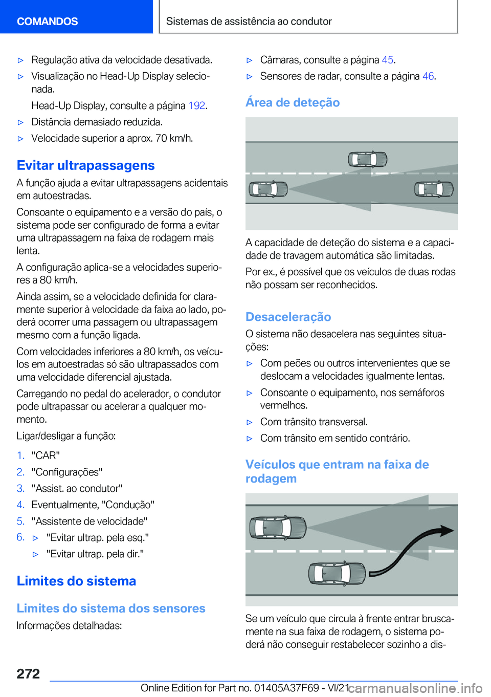 BMW M3 2022  Manual do condutor (in Portuguese) 'x�R�e�g�u�l�a�