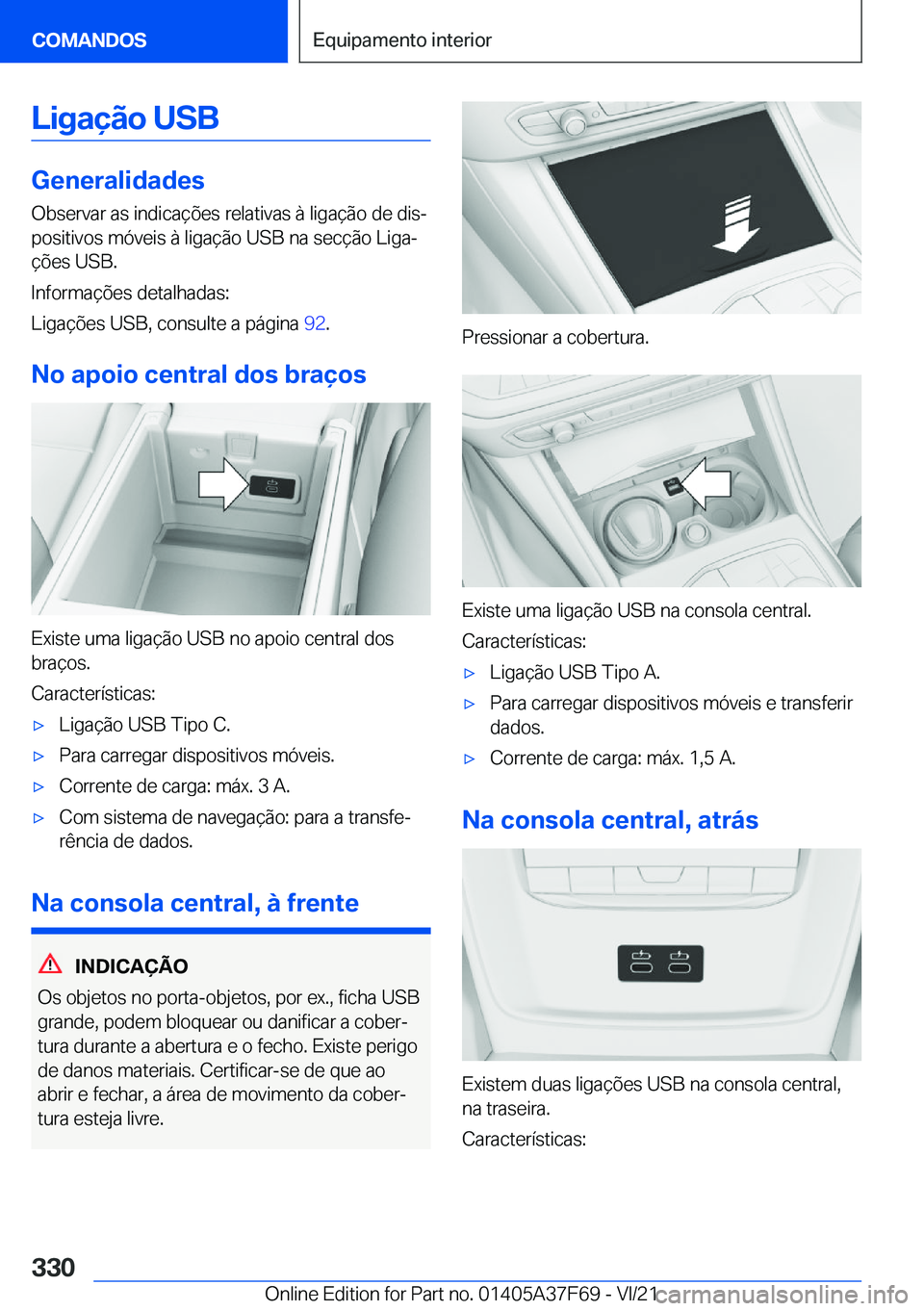 BMW M3 2022  Manual do condutor (in Portuguese) �L�i�g�a�