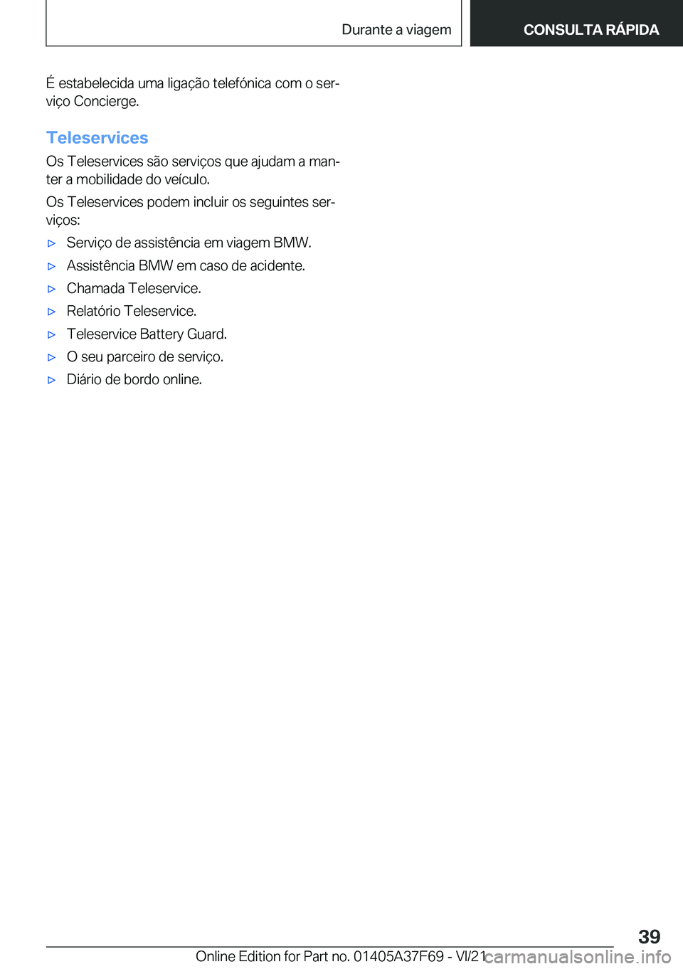 BMW M3 2022  Manual do condutor (in Portuguese) �