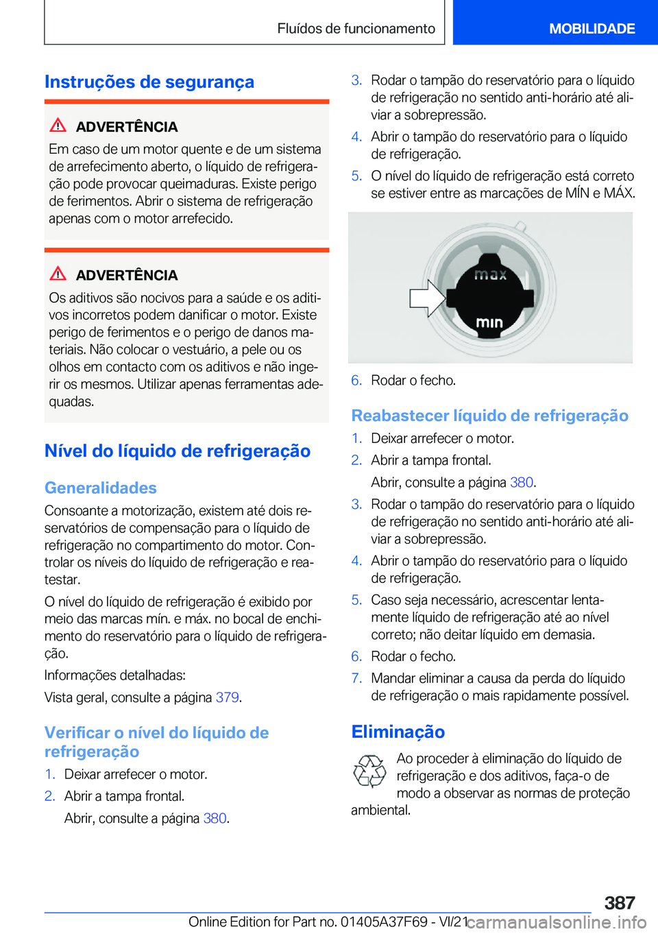 BMW M3 2022  Manual do condutor (in Portuguese) �I�n�s�t�r�u�