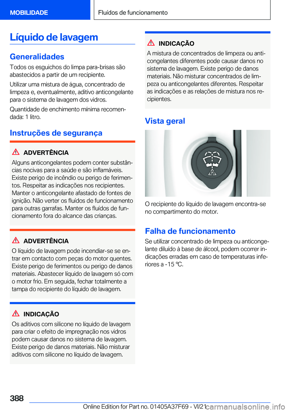 BMW M3 2022  Manual do condutor (in Portuguese) �L�