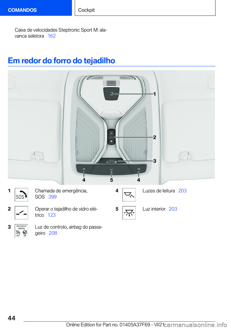 BMW M3 2022  Manual do condutor (in Portuguese) �C�a�i�x�a��d�e��v�e�l�o�c�i�d�a�d�e�s��S�t�e�p�t�r�o�n�i�c��S�p�o�r�t��M�:��a�l�aª�v�a�n�c�a��s�e�l�e�t�o�r�a\_ �1�6�2
�E�m��r�e�d�o�r��d�o��f�o�r�r�o��d�o��t�e�j�a�d�i�l�h�o
�1�C�h�a