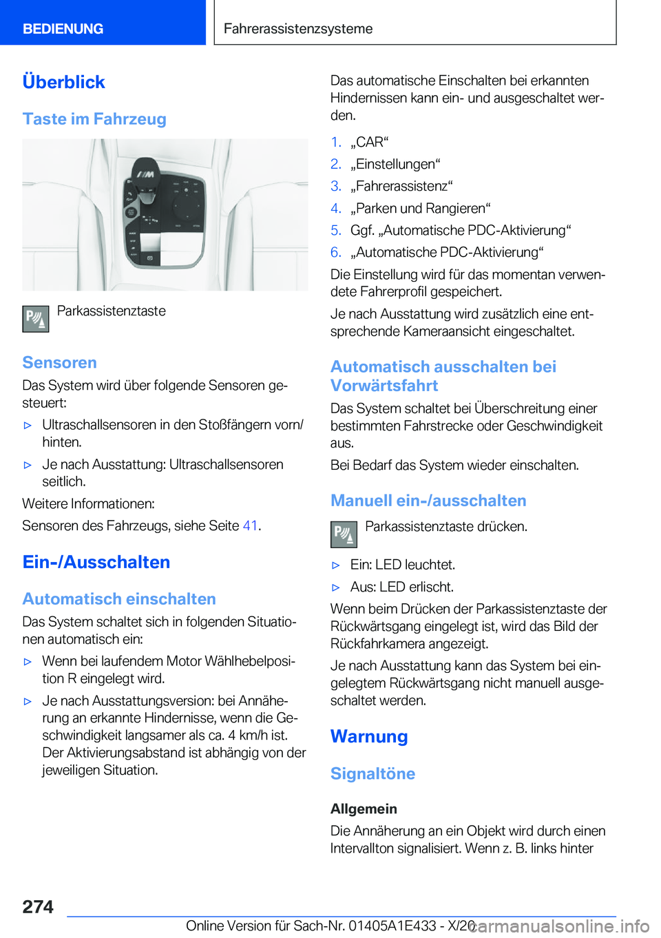 BMW M3 2021  Betriebsanleitungen (in German) �