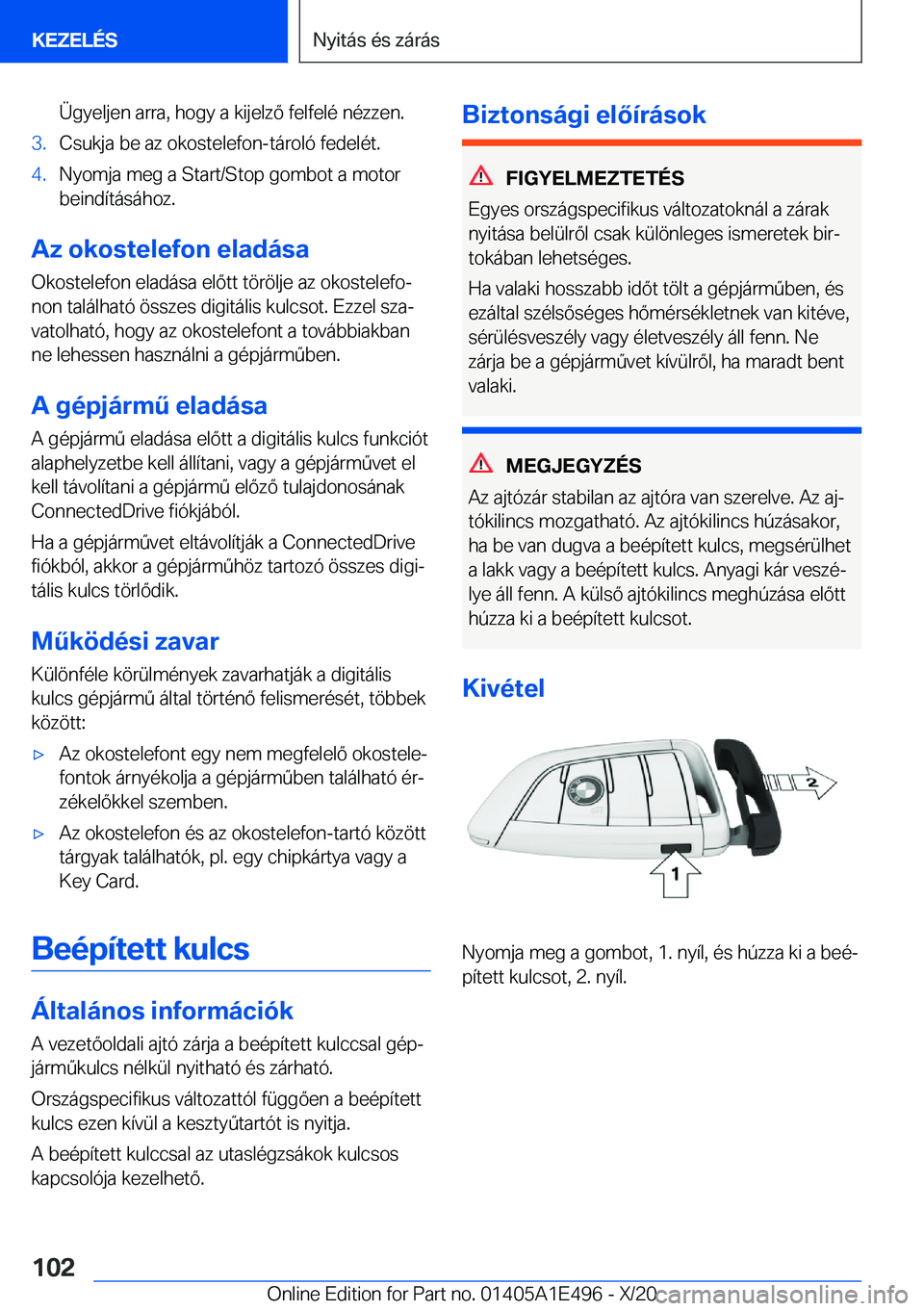 BMW M3 2021  Kezelési útmutató (in Hungarian) �