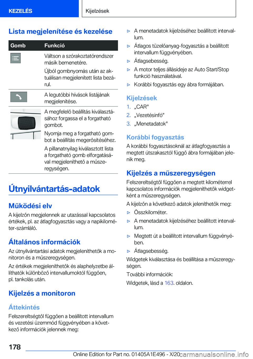 BMW M3 2021  Kezelési útmutató (in Hungarian) �L�i�s�t�a��m�e�g�j�e�l�e�n�