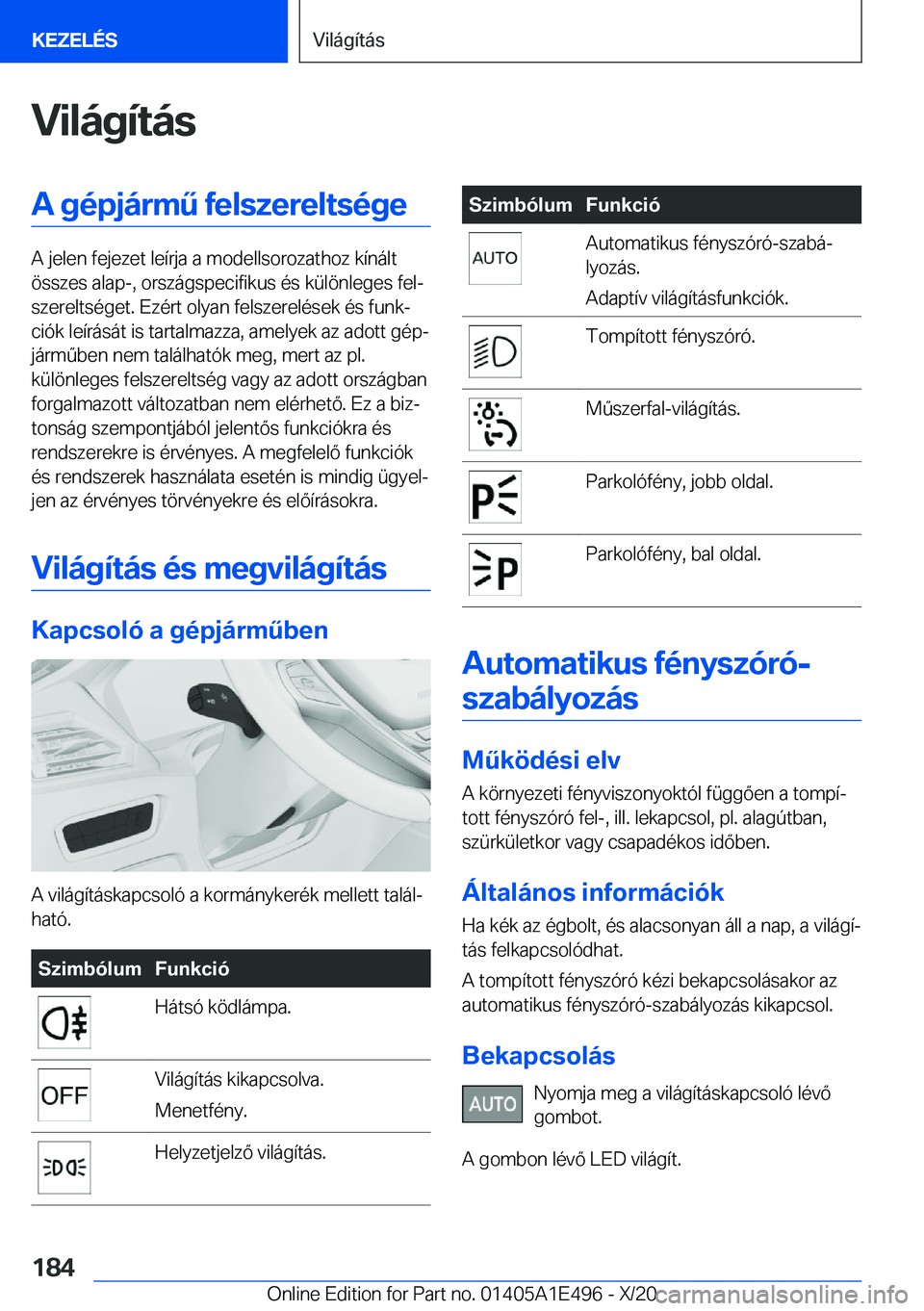 BMW M3 2021  Kezelési útmutató (in Hungarian) �V�i�l�
