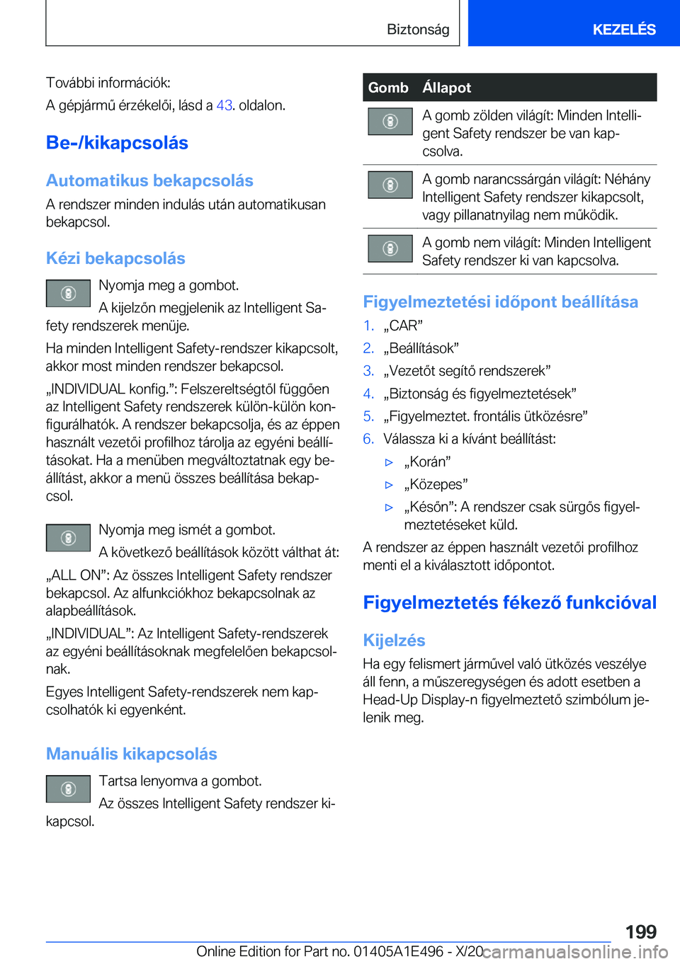 BMW M3 2021  Kezelési útmutató (in Hungarian) �T�o�v�