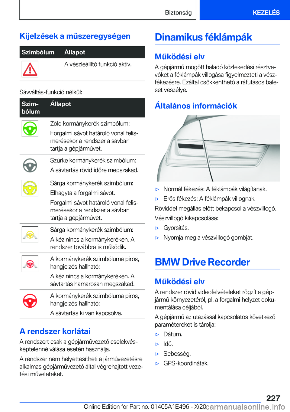 BMW M3 2021  Kezelési útmutató (in Hungarian) �K�i�j�e�l�z�