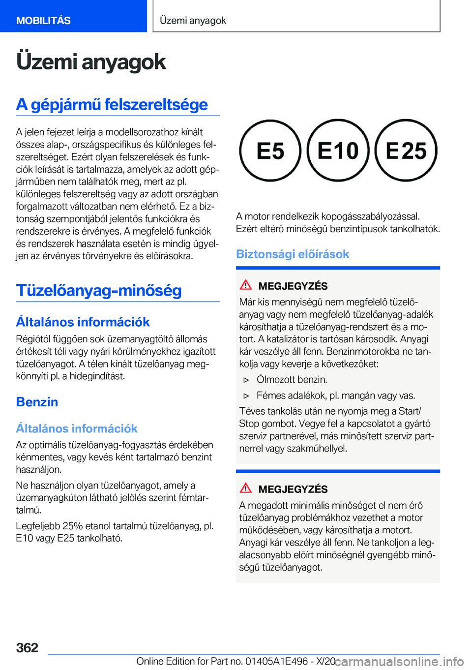 BMW M3 2021  Kezelési útmutató (in Hungarian) �