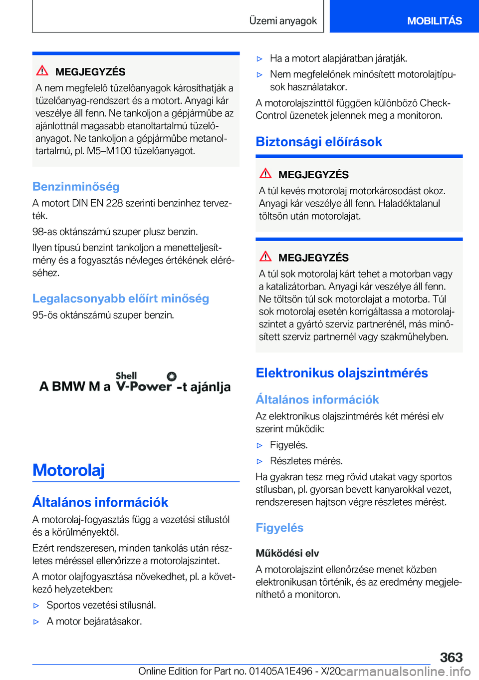 BMW M3 2021  Kezelési útmutató (in Hungarian) �M�E�G�J�E�G�Y�Z�