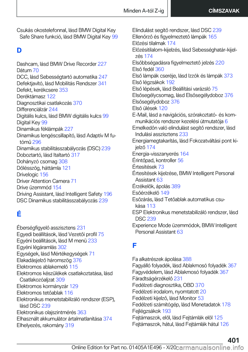 BMW M3 2021  Kezelési útmutató (in Hungarian) �C�s�u�k�