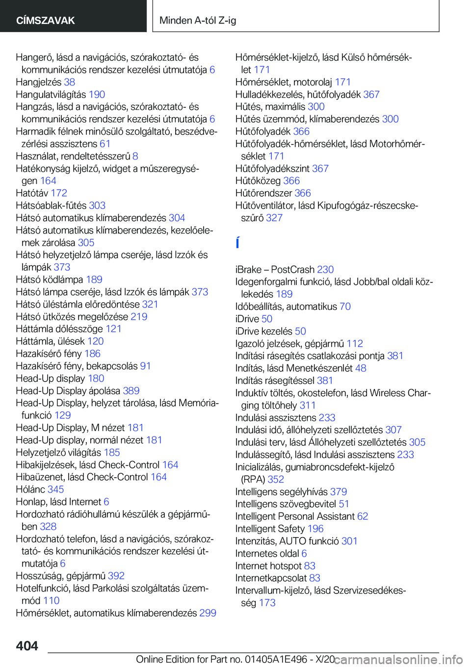 BMW M3 2021  Kezelési útmutató (in Hungarian) �H�a�n�g�e�r�