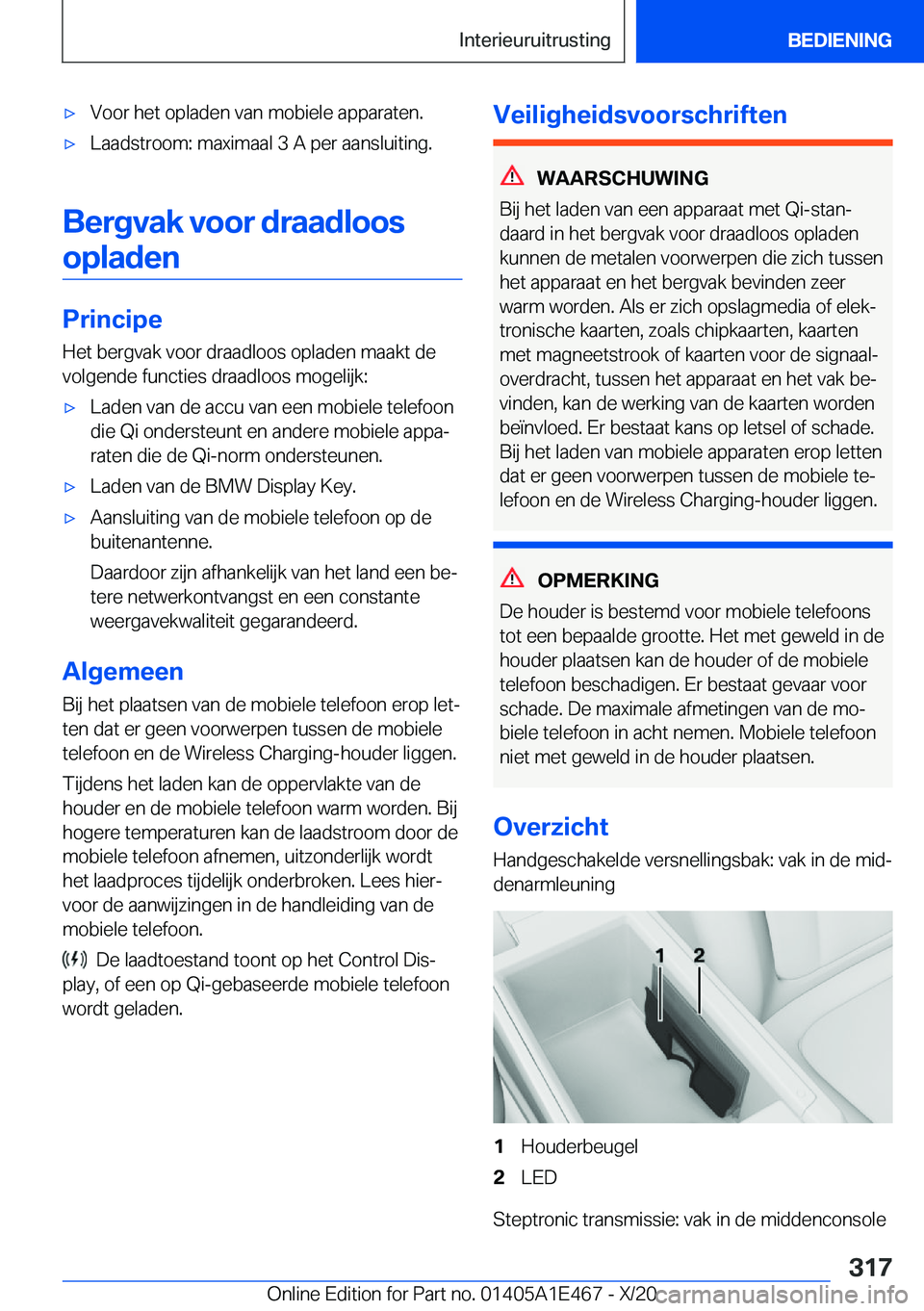 BMW M3 2021  Instructieboekjes (in Dutch) 'x�V�o�o�r��h�e�t��o�p�l�a�d�e�n��v�a�n��m�o�b�i�e�l�e��a�p�p�a�r�a�t�e�n�.'x�L�a�a�d�s�t�r�o�o�m�:��m�a�x�i�m�a�a�l��3��A��p�e�r��a�a�n�s�l�u�i�t�i�n�g�.
�B�e�r�g�v�a�k��v�o�o�r��