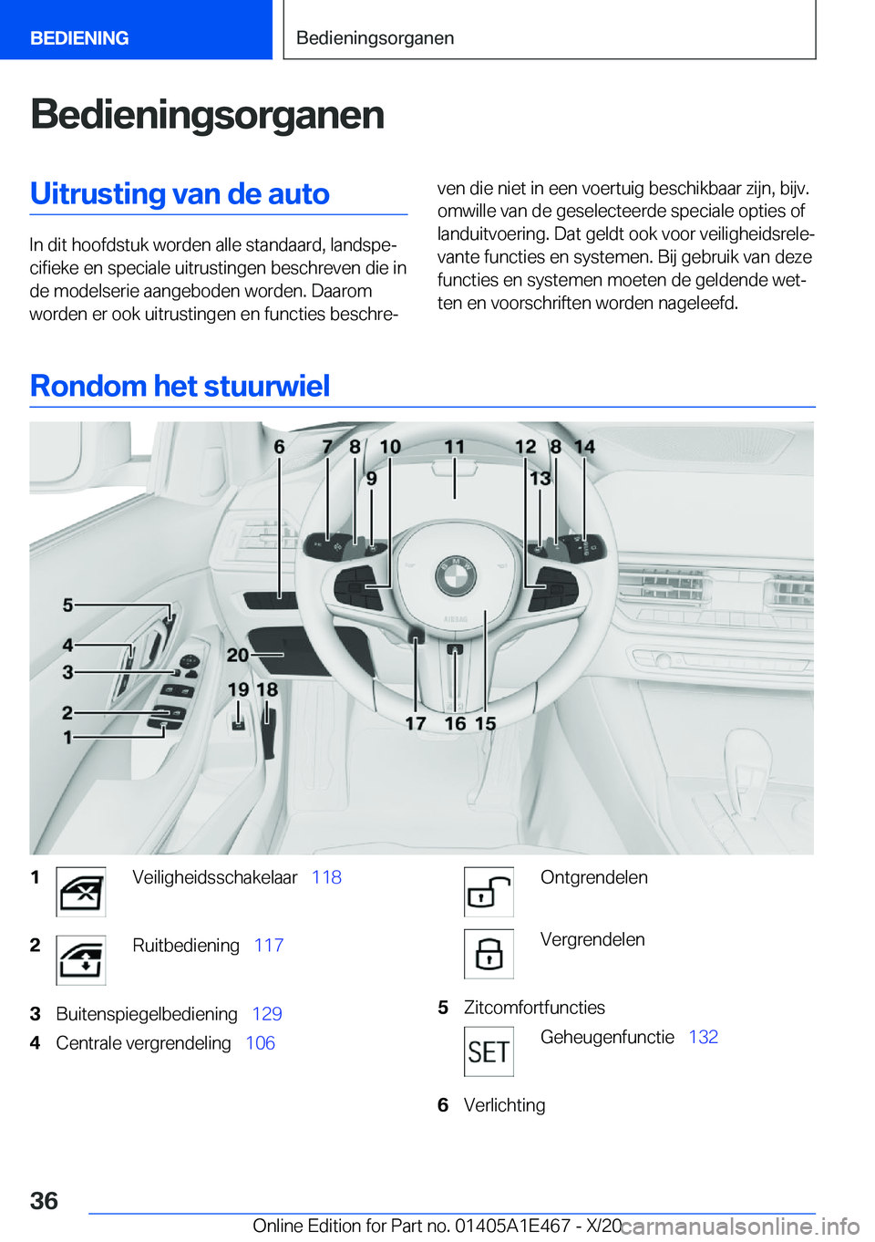 BMW M3 2021  Instructieboekjes (in Dutch) �B�e�d�i�e�n�i�n�g�s�o�r�g�a�n�e�n�U�i�t�r�u�s�t�i�n�g��v�a�n��d�e��a�u�t�o
�I�n��d�i�t��h�o�o�f�d�s�t�u�k��w�o�r�d�e�n��a�l�l�e��s�t�a�n�d�a�a�r�d�,��l�a�n�d�s�p�ej�c�i�f�i�e�k�e��e�n��s�