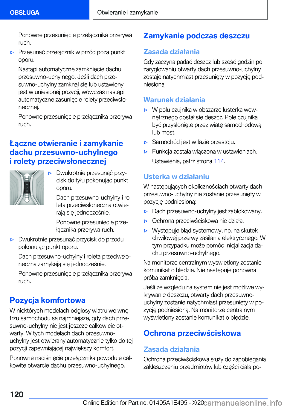 BMW M3 2021  Instrukcja obsługi (in Polish) �P�o�n�o�w�n�e��p�r�z�e�s�u�n�i�