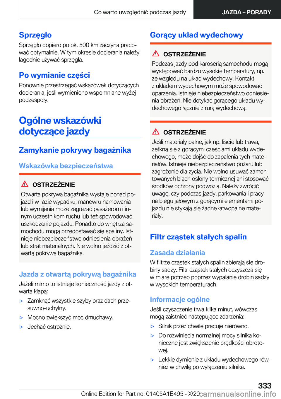 BMW M3 2021  Instrukcja obsługi (in Polish) �S�p�r�z�
