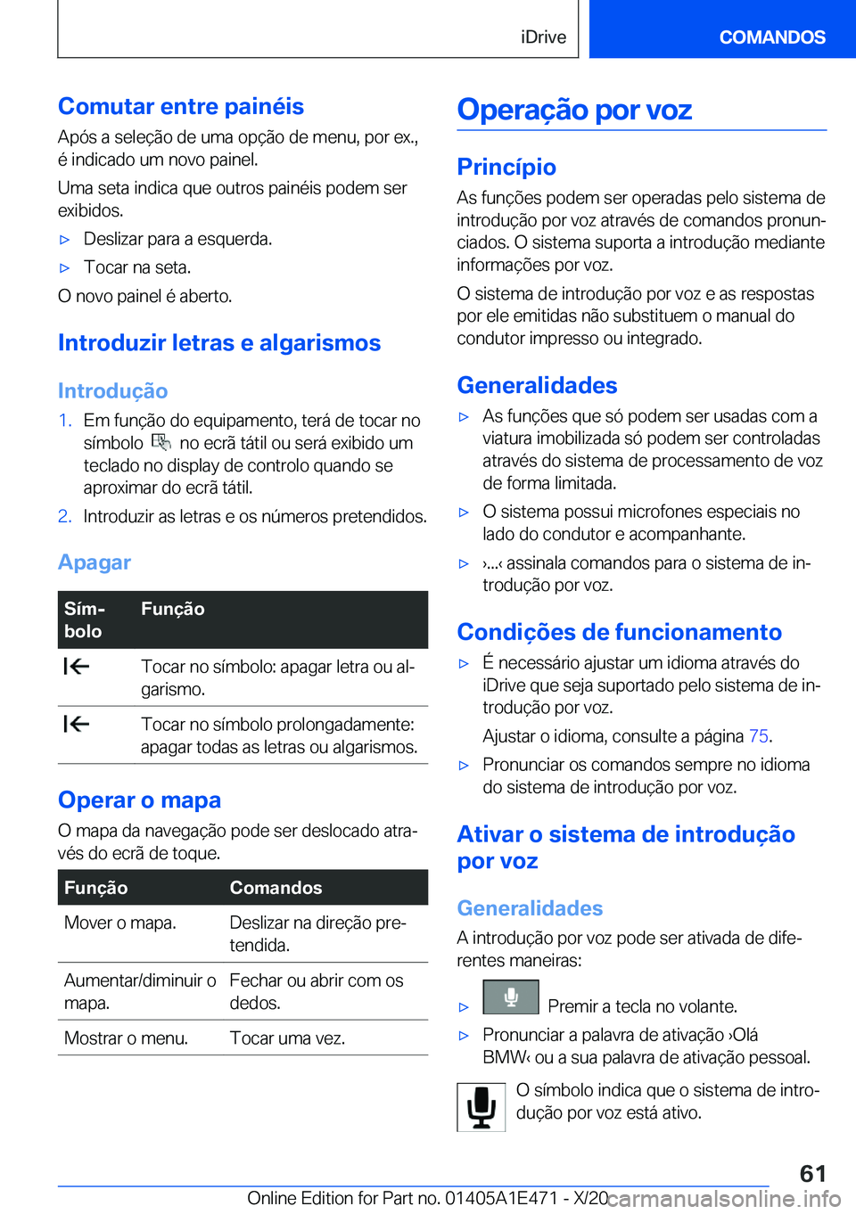 BMW M3 2021  Manual do condutor (in Portuguese) �C�o�m�u�t�a�r��e�n�t�r�e��p�a�i�n�é�i�s�A�p�ó�s��a��s�e�l�e�