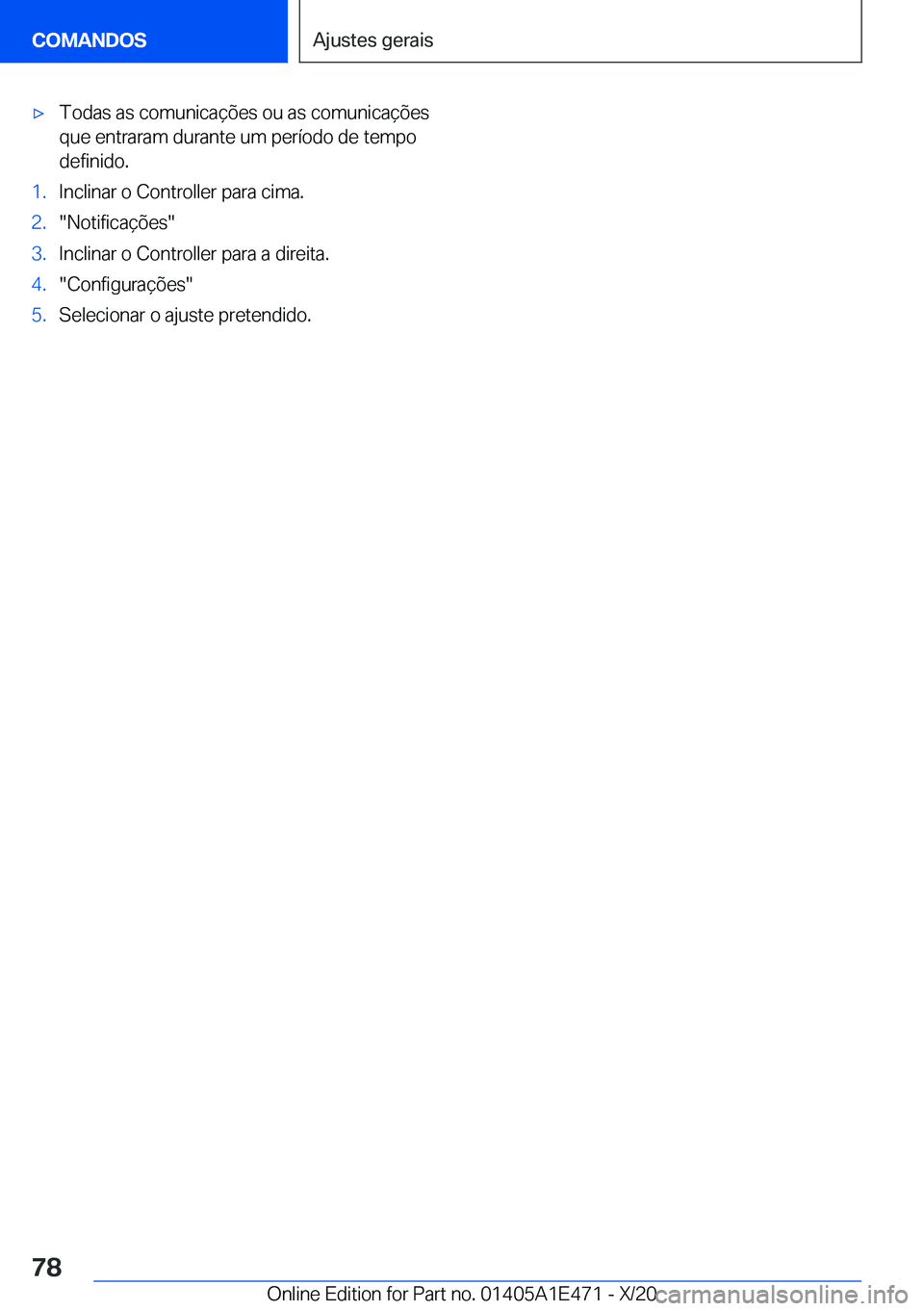BMW M3 2021  Manual do condutor (in Portuguese) 'x�T�o�d�a�s��a�s��c�o�m�u�n�i�c�a�