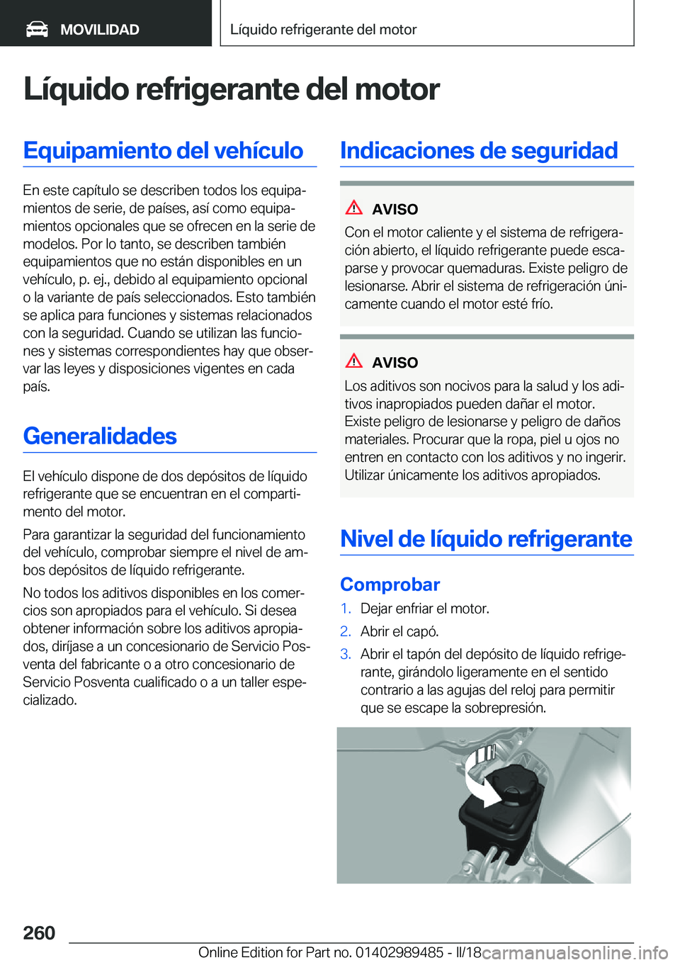 BMW M3 2018  Manuales de Empleo (in Spanish) �L�
