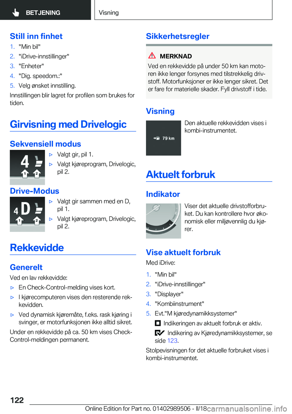 BMW M3 2018  InstruksjonsbØker (in Norwegian) �S�t�i�l�l��i�n�n��f�i�n�h�e�t�1�.�"�M�i�n� �b�i�l�"�2�.�"�i�D�r�i�v�e�-�i�n�n�s�t�i�l�l�i�n�g�e�r�"�3�.�"�E�n�h�e�t�e�r�"�4�.�"�D�i�g�.� �s�p�e�e�d�o�m�.�:�"�5�.�V�e