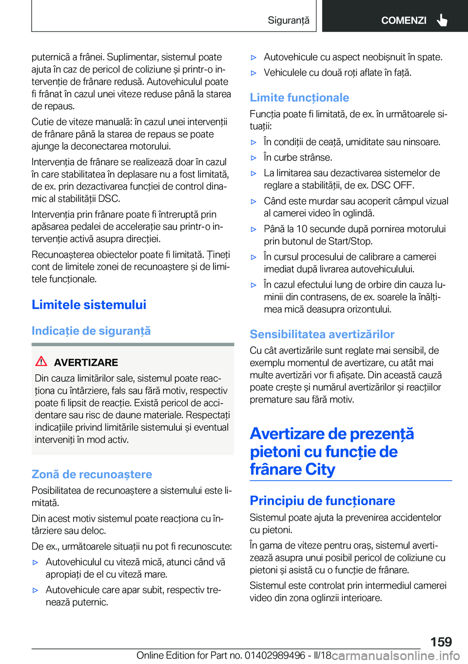 BMW M3 2018  Ghiduri De Utilizare (in Romanian) �p�u�t�e�r�n�i�c�