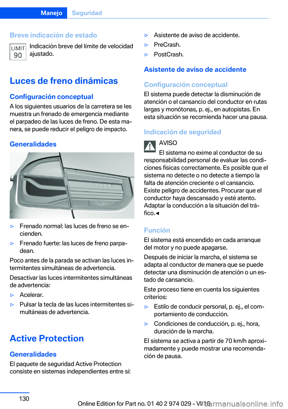BMW M3 2017  Manuales de Empleo (in Spanish) �B�r�e�v�e��i�n�d�i�c�a�c�i�