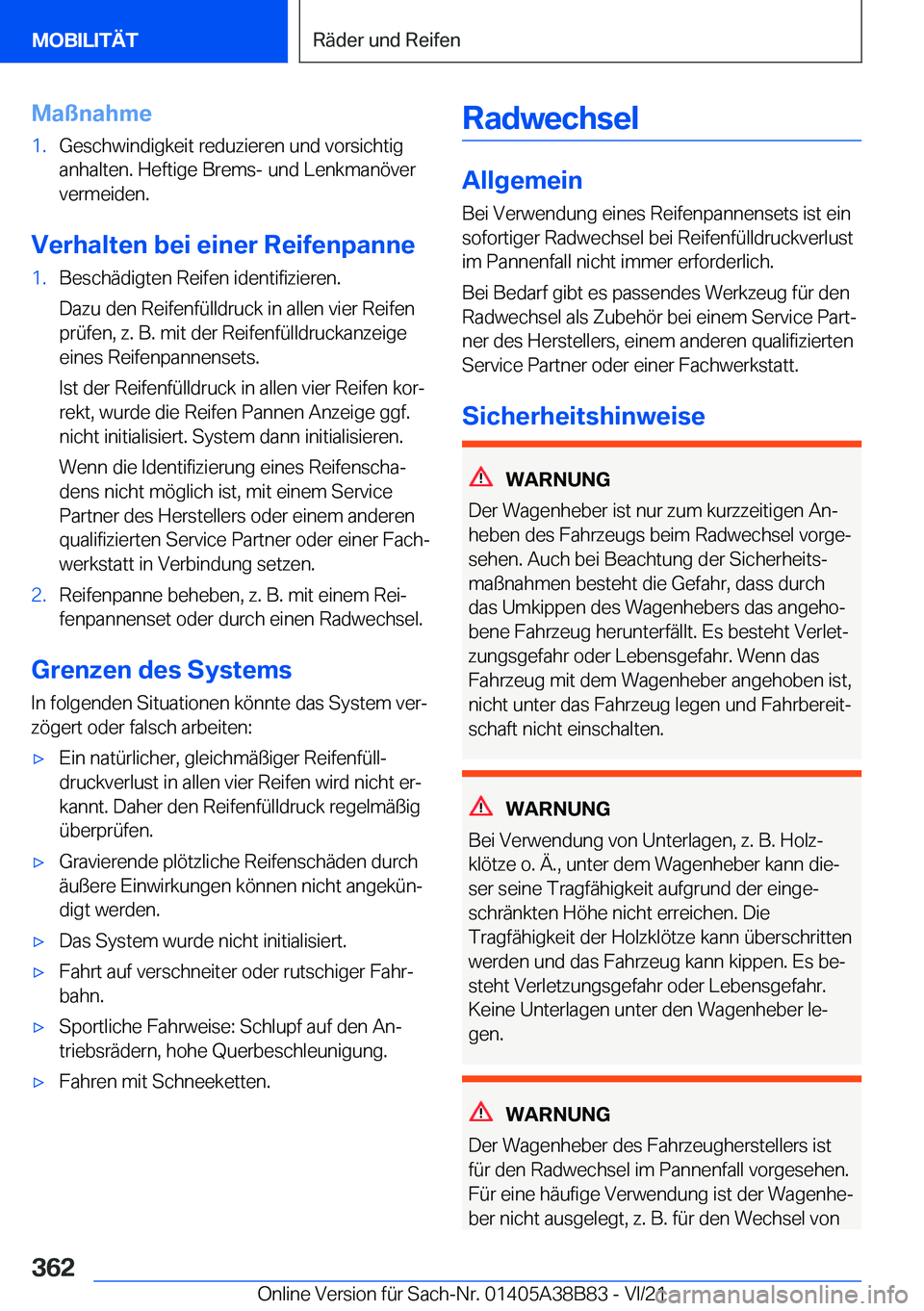 BMW M4 2022  Betriebsanleitungen (in German) �M�a�