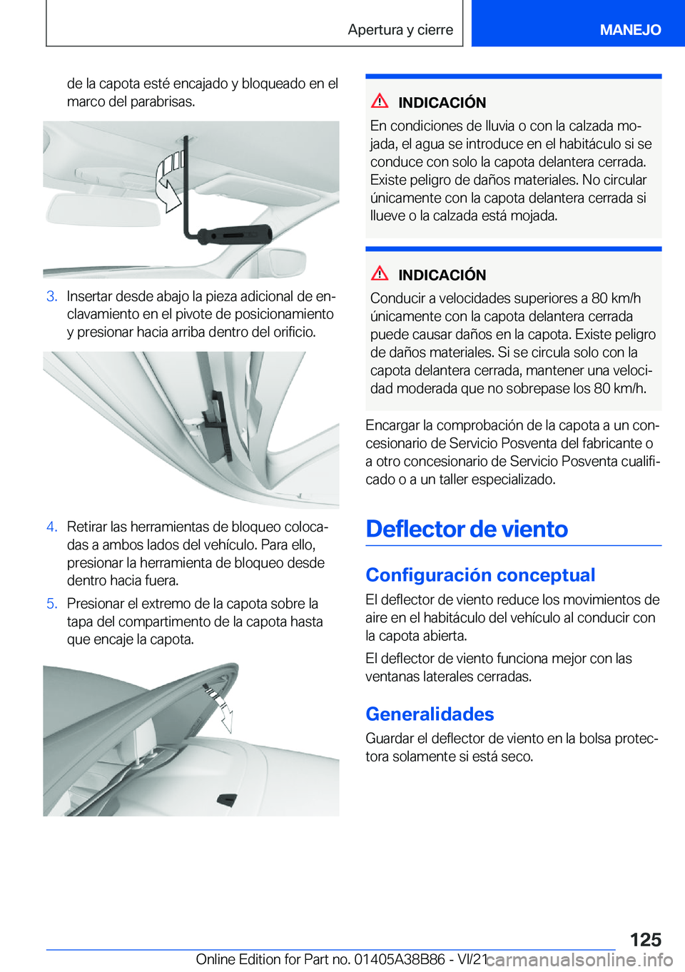BMW M4 2022  Manuales de Empleo (in Spanish) �d�e��l�a��c�a�p�o�t�a��e�s�t�
