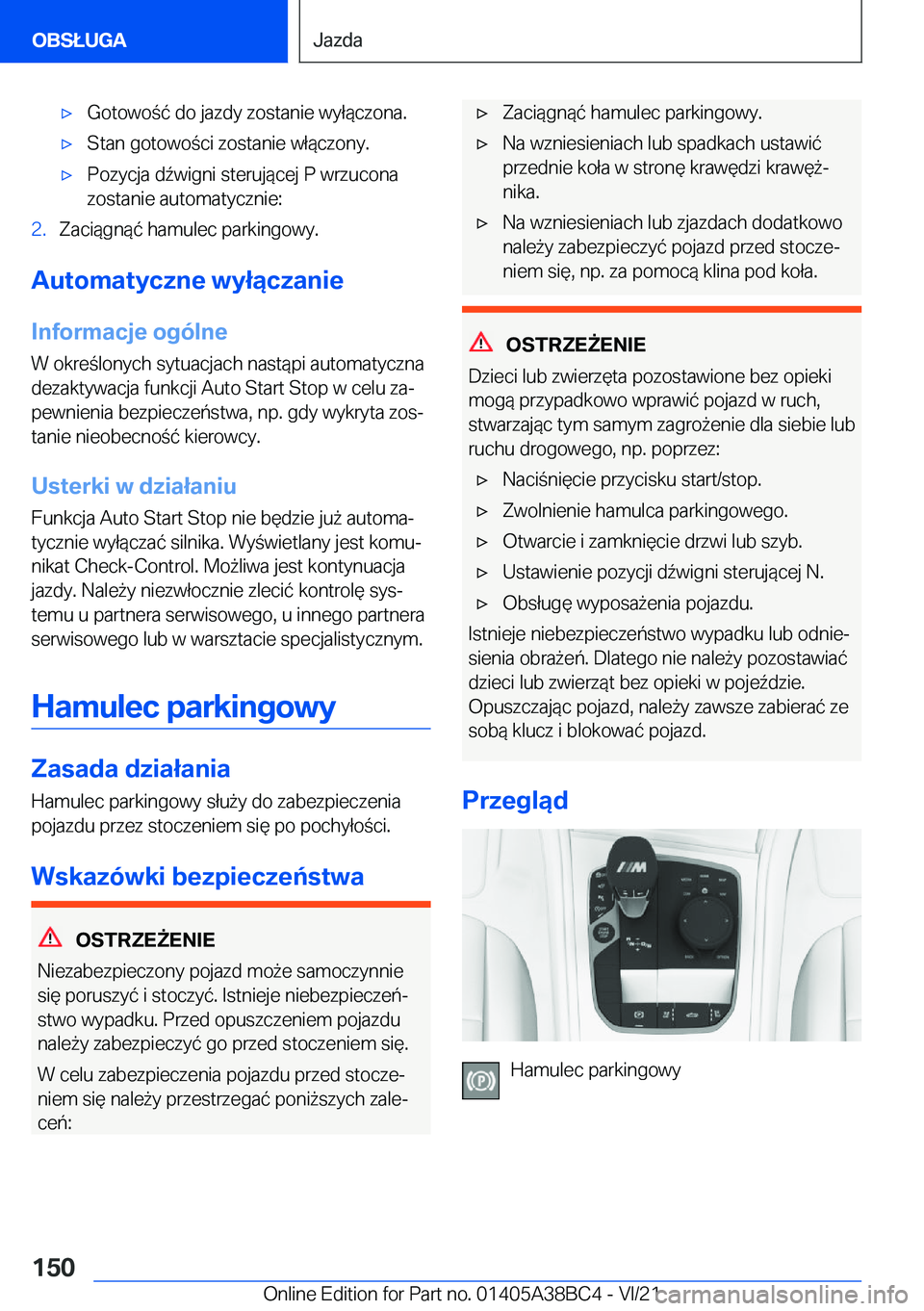 BMW M4 2022  Instrukcja obsługi (in Polish) 'x�G�o�t�o�w�o�