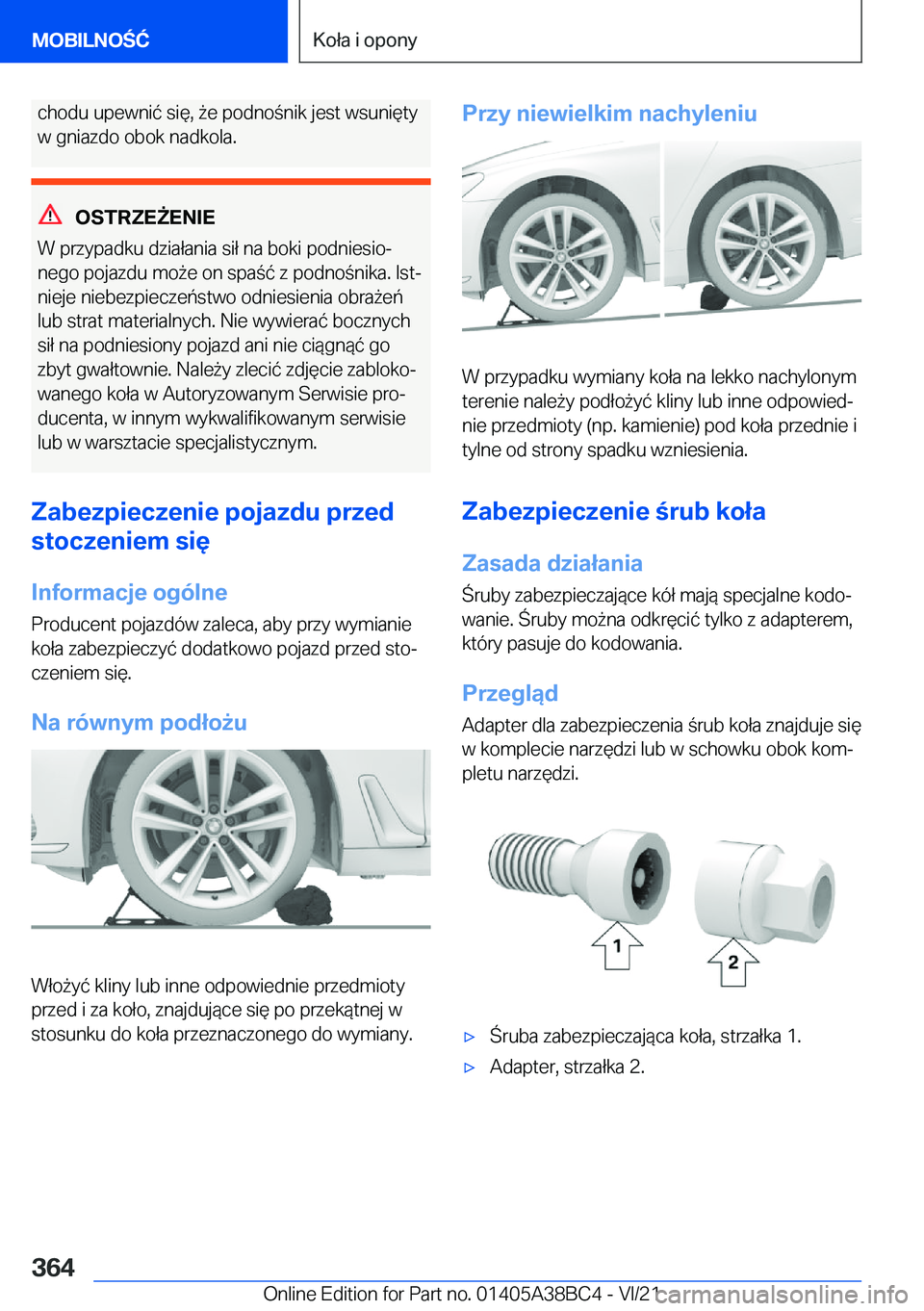 BMW M4 2022  Instrukcja obsługi (in Polish) �c�h�o�d�u��u�p�e�w�n�i�
