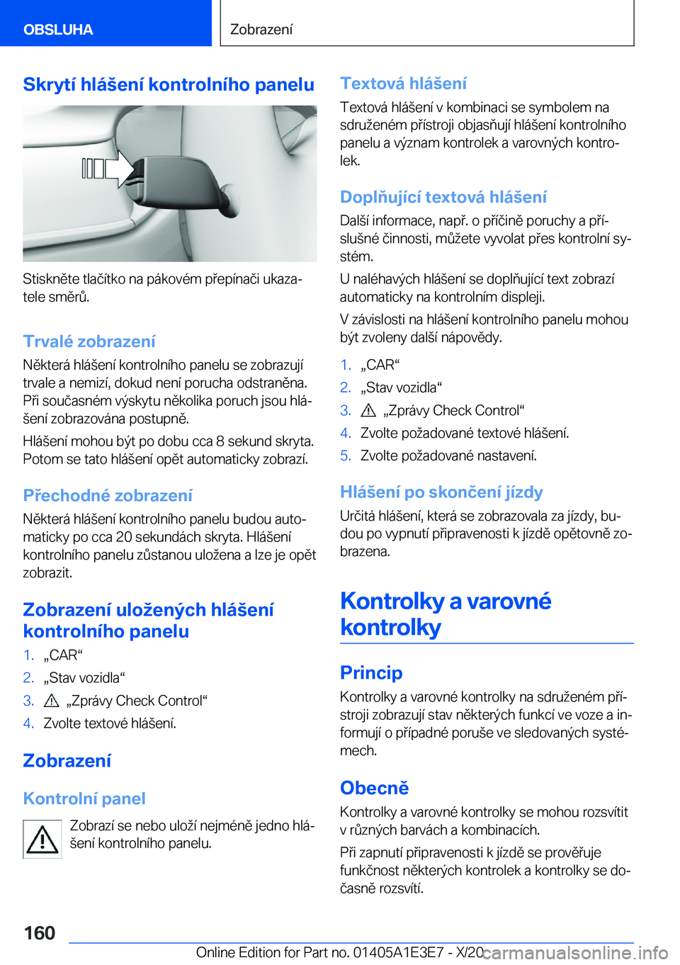 BMW M4 2021  Návod na použití (in Czech) �S�k�r�y�t�