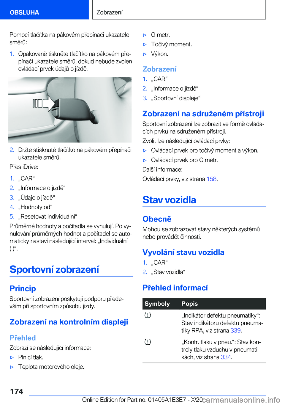 BMW M4 2021  Návod na použití (in Czech) �P�o�m�o�c�