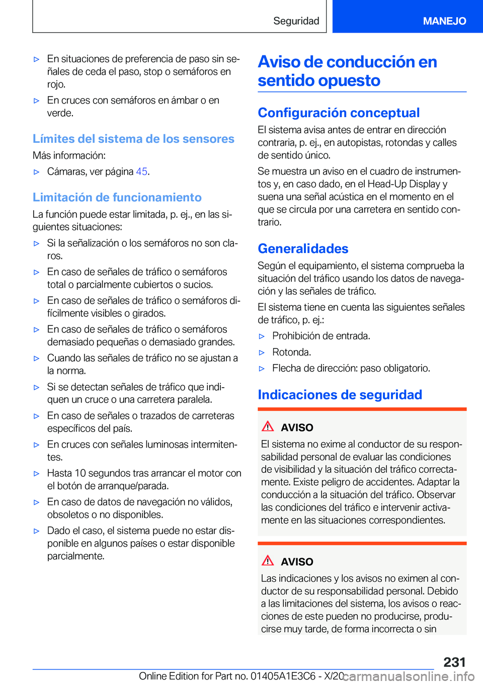 BMW M4 2021  Manuales de Empleo (in Spanish) x�E�n��s�i�t�u�a�c�i�o�n�e�s��d�e��p�r�e�f�e�r�e�n�c�i�a��d�e��p�a�s�o��s�i�n��s�eª�