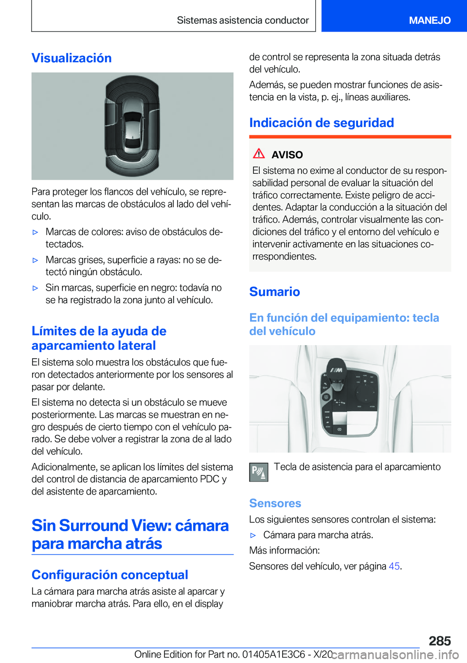 BMW M4 2021  Manuales de Empleo (in Spanish) �V�i�s�u�a�l�i�z�a�c�i�