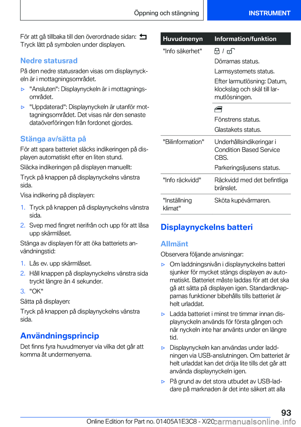 BMW M4 2021  InstruktionsbÖcker (in Swedish) �F�