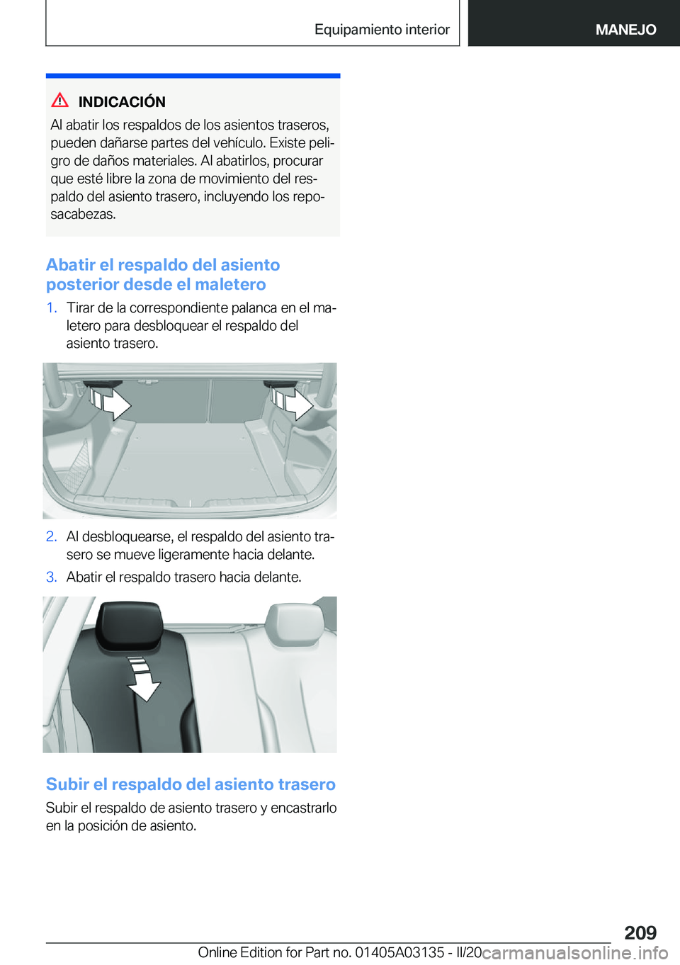BMW M4 2020  Manuales de Empleo (in Spanish) �I�N�D�I�C�A�C�I�
