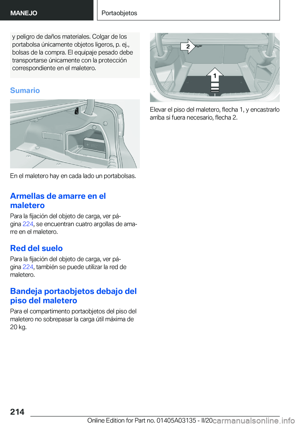 BMW M4 2020  Manuales de Empleo (in Spanish) �y��p�e�l�i�g�r�o��d�e��d�a�