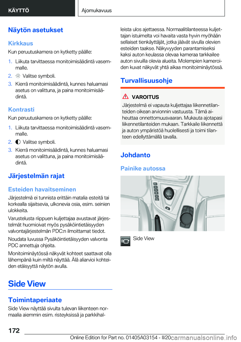 BMW M4 2020  Omistajan Käsikirja (in Finnish) �N�
