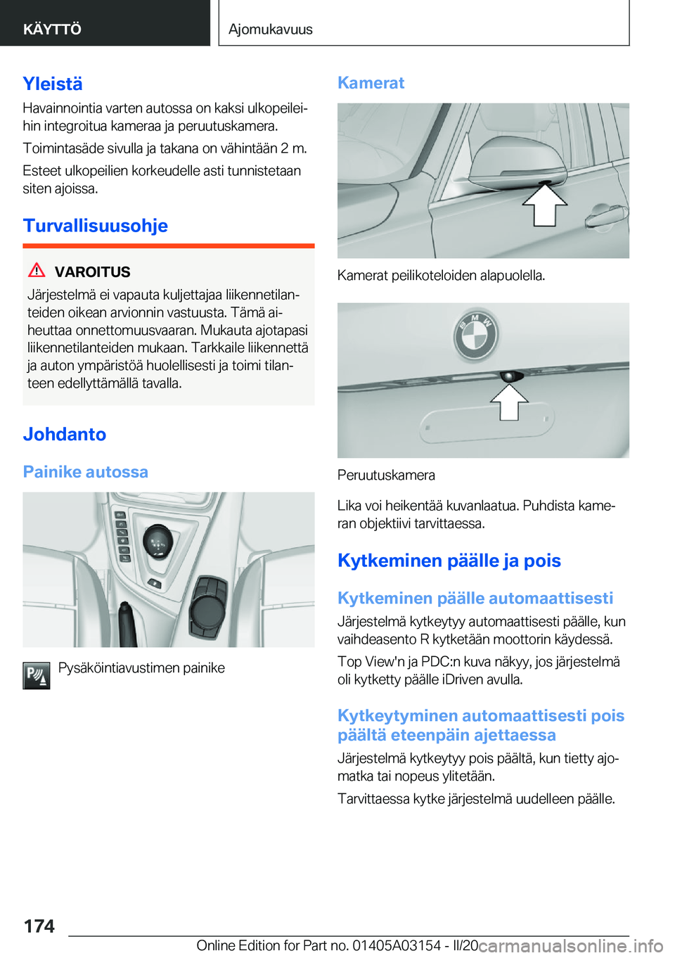 BMW M4 2020  Omistajan Käsikirja (in Finnish) �Y�l�e�i�s�t�