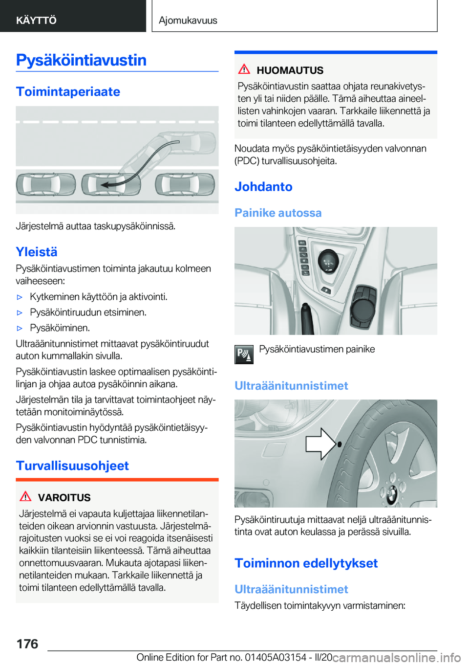 BMW M4 2020  Omistajan Käsikirja (in Finnish) �P�y�s�