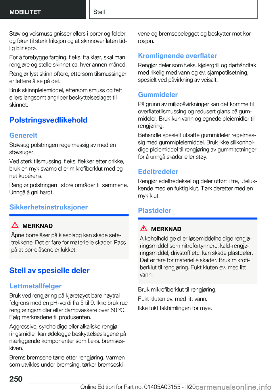BMW M4 2020  InstruksjonsbØker (in Norwegian) �S�t�