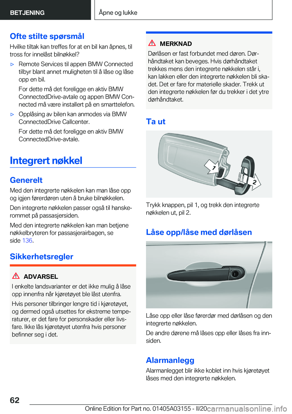 BMW M4 2020  InstruksjonsbØker (in Norwegian) �O�f�t�e��s�t�i�l�t�e��s�p�