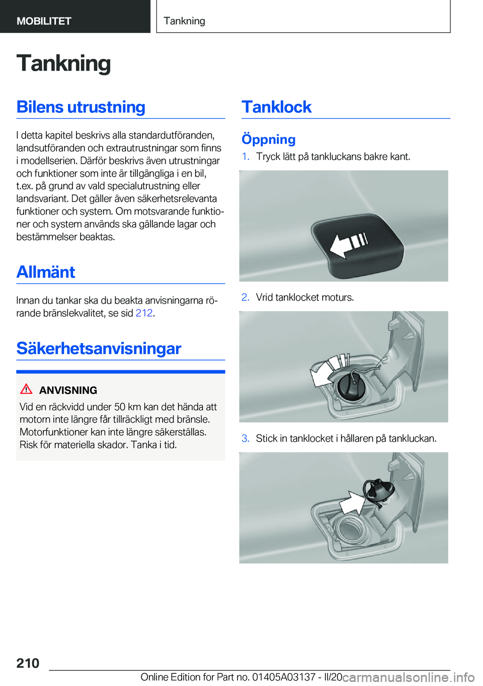 BMW M4 2020  InstruktionsbÖcker (in Swedish) �T�a�n�k�n�i�n�g�B�i�l�e�n�s��u�t�r�u�s�t�n�i�n�g
�I��d�e�t�t�a��k�a�p�i�t�e�l��b�e�s�k�r�i�v�s��a�l�l�a��s�t�a�n�d�a�r�d�u�t�f�
