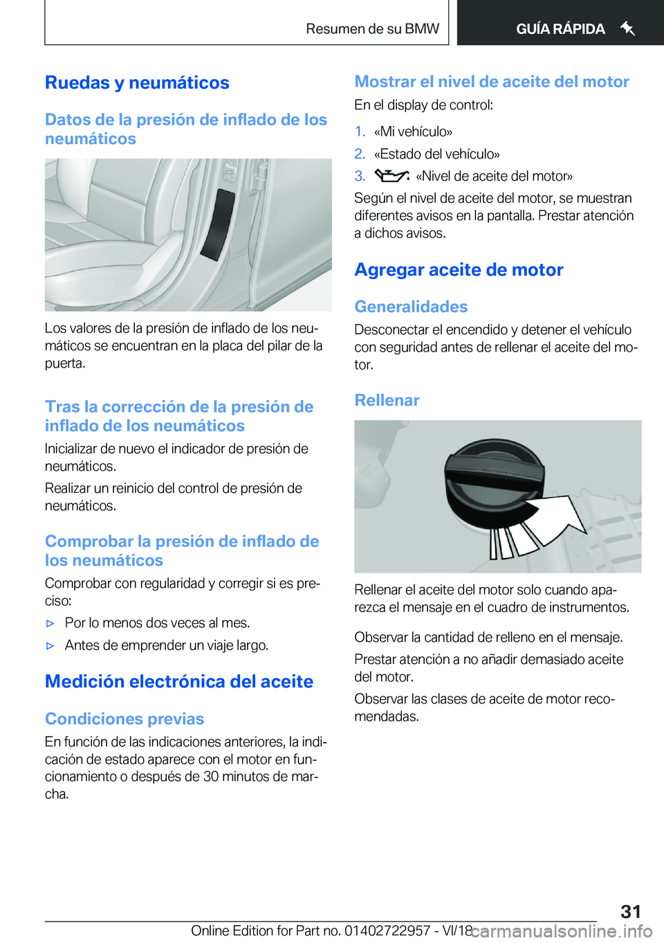 BMW M4 2019  Manuales de Empleo (in Spanish) �R�u�e�d�a�s��y��n�e�u�m�